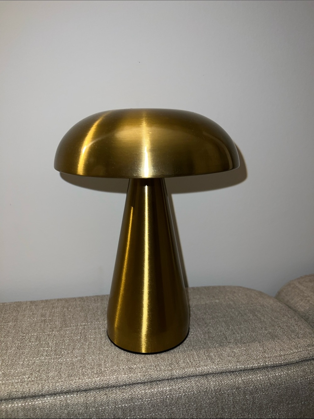 Modern Brass Mushroom Table Lamp